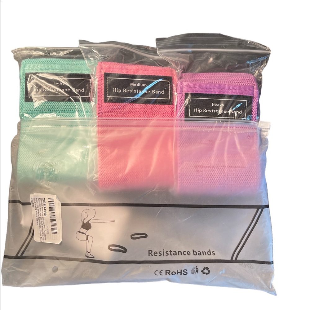 Resistance Exercise bands with 3 different levels!